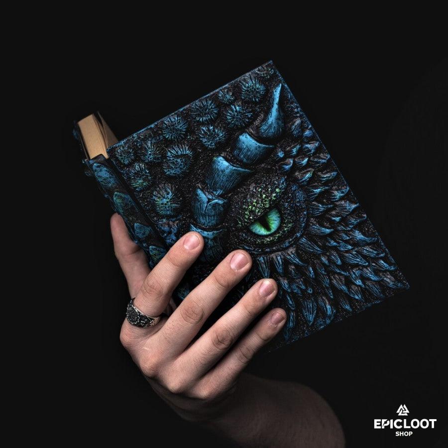 Glorious 3D Dragon Journal Book - Hand Painted