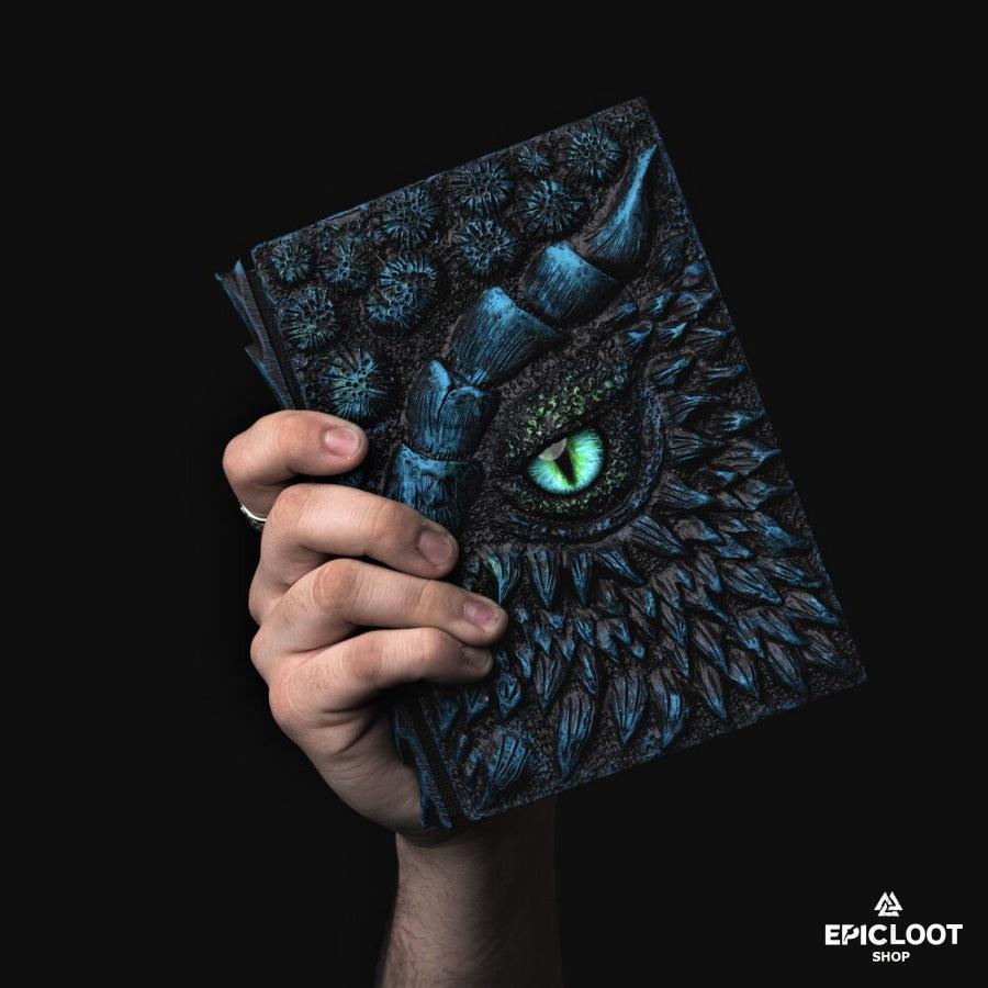 Glorious 3D Dragon Journal Book - Hand Painted