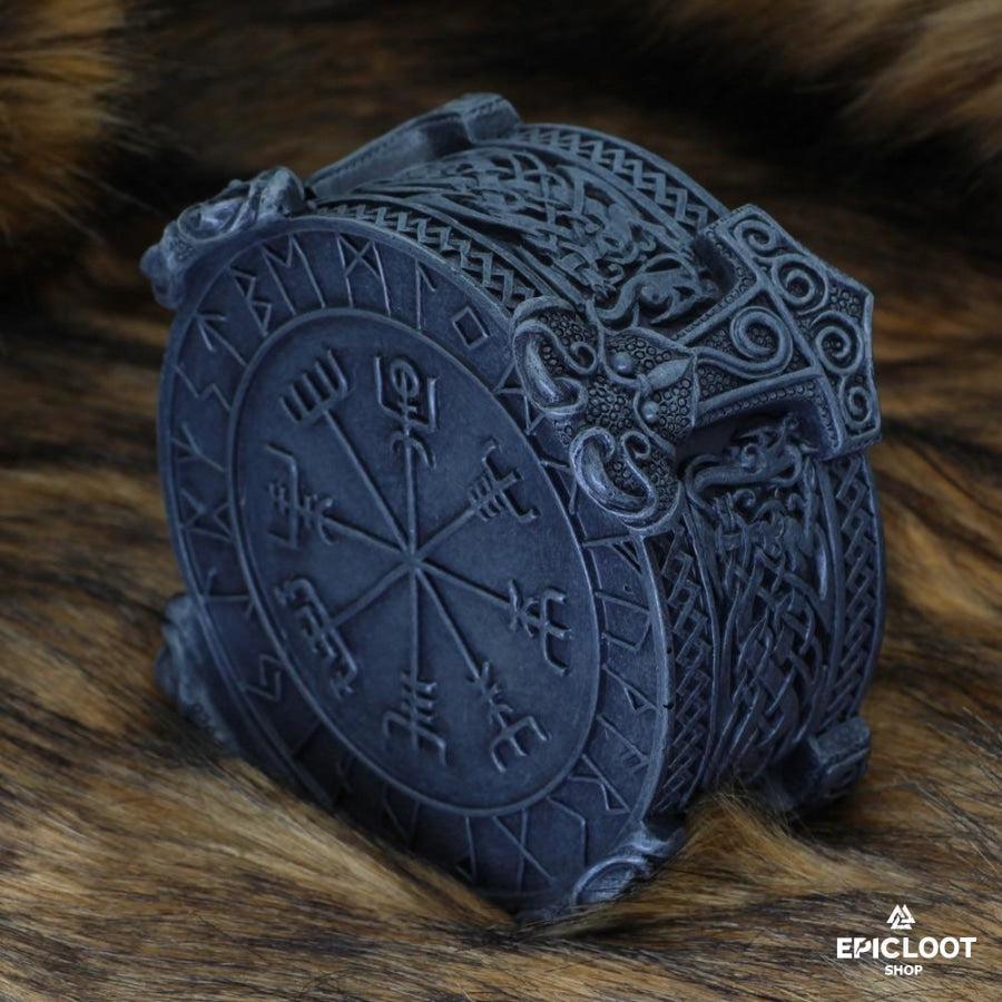 Handmade Runic Compass Trinket Box