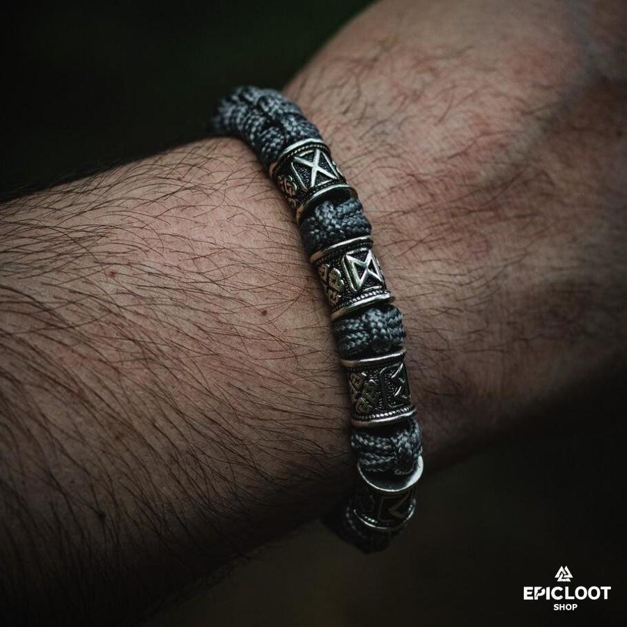Handmade Runic Paracord Bracelet