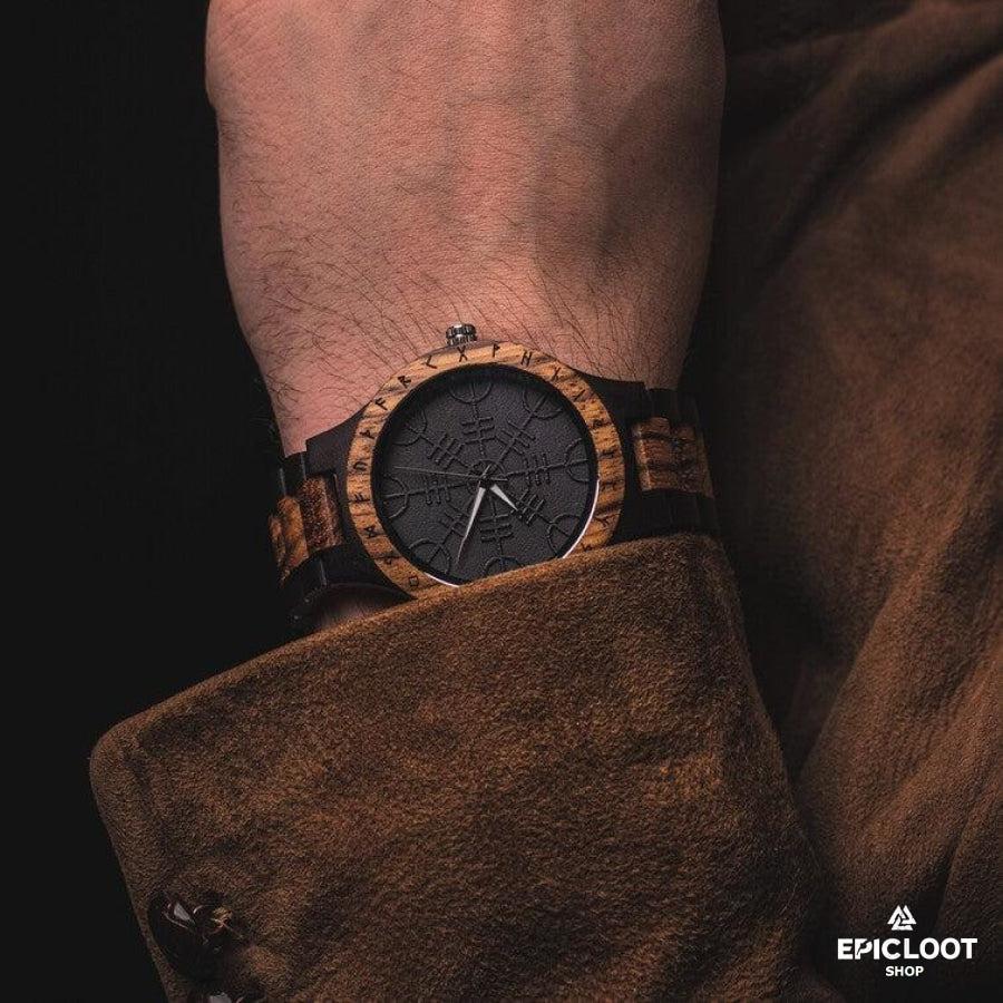 Helm Of Awe Aegishjalmr Wooden Watch