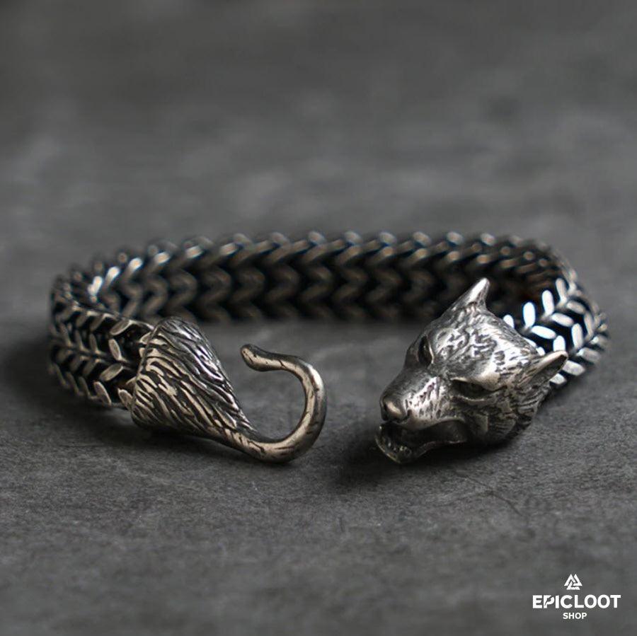 Huge Fenrir Wolf Bracelet