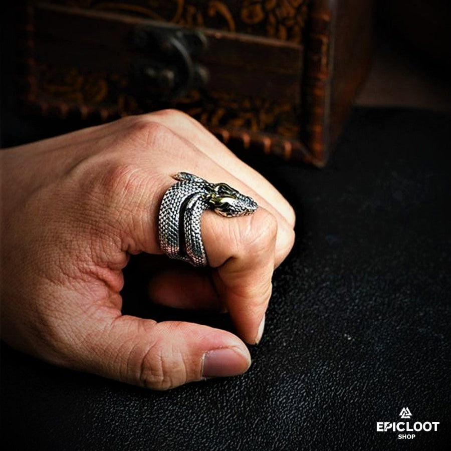 Jormungandr Snake Ring