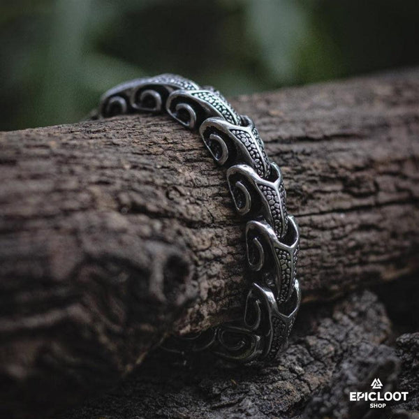 Jormungand bracelet for sale, viking dragon bracelet, norse bracelet –  Valhallaworld