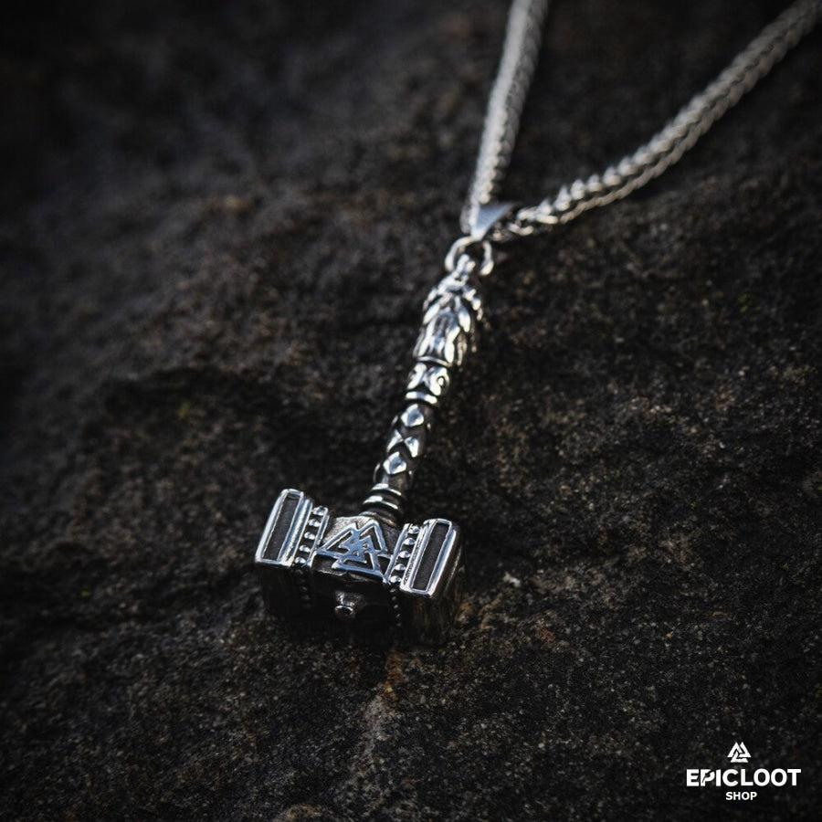 Mjolnir thors hammer necklace
