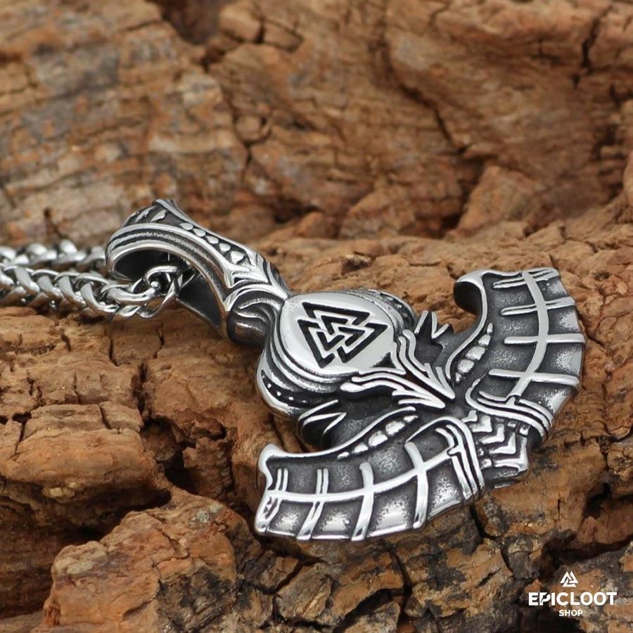 Mjolnir Valknut Neckalce