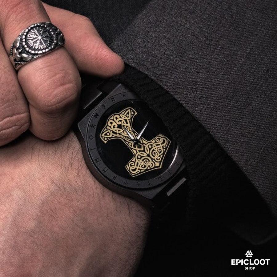 Mjolnir Wooden Watch