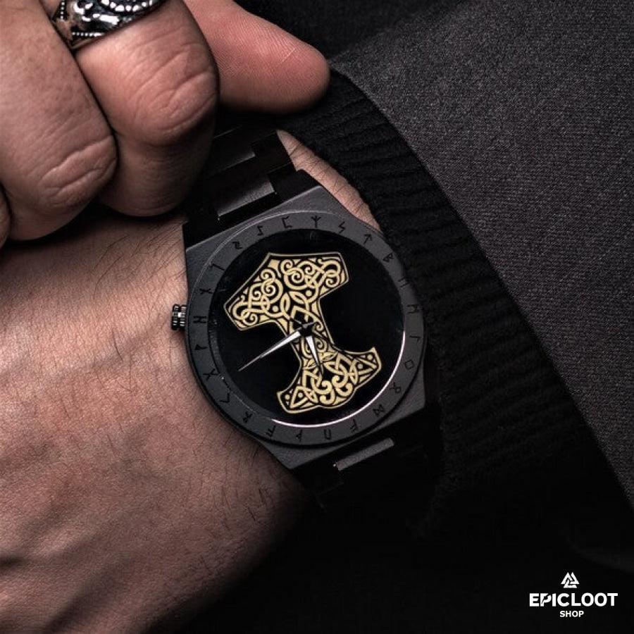 Mjolnir Wooden Watch