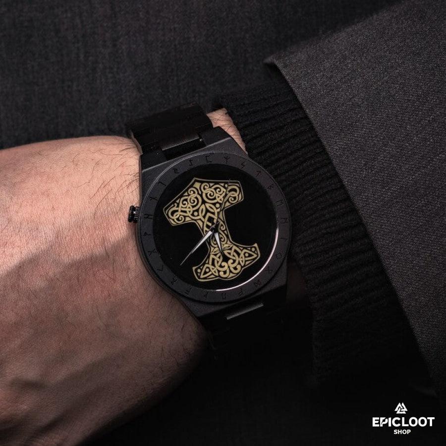 Mjolnir Wooden Watch