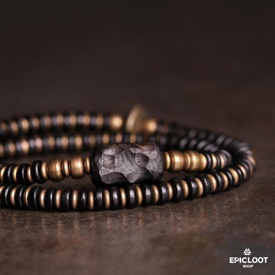 Multi Layer Vintage Style Cooper Bracelet - Norse Women's Bracelet - Alternative Angle | Epic Loot Shop