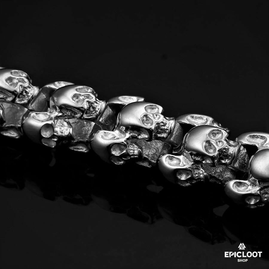 Multi Skull Stainless Steel Bracelet