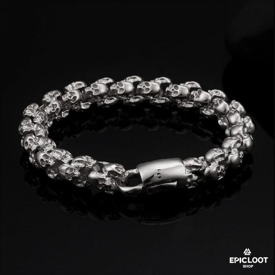 Multi Skull Stainless Steel Bracelet