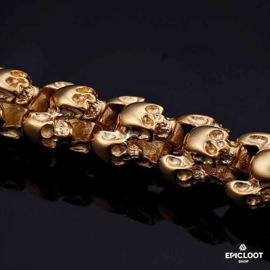 Multi Skull Stainless Steel Bracelet
