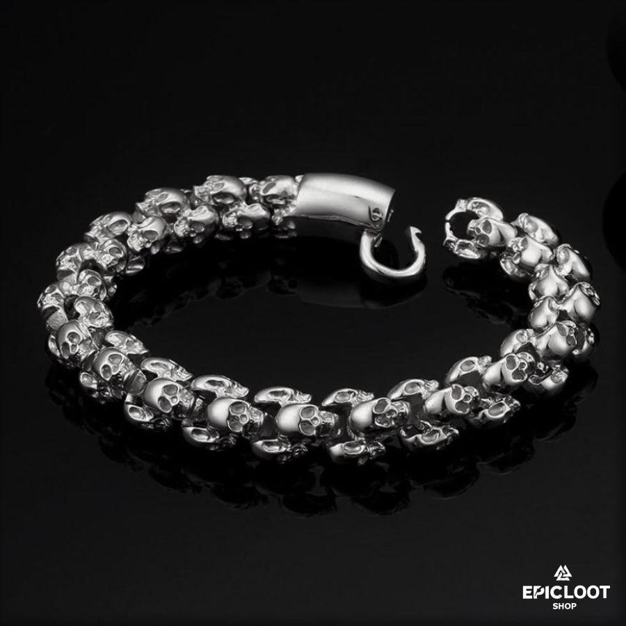 Multi Skull Stainless Steel Bracelet