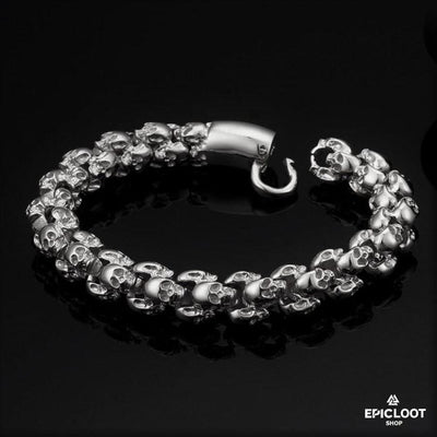 Multi Skull Stainless Steel Bracelet