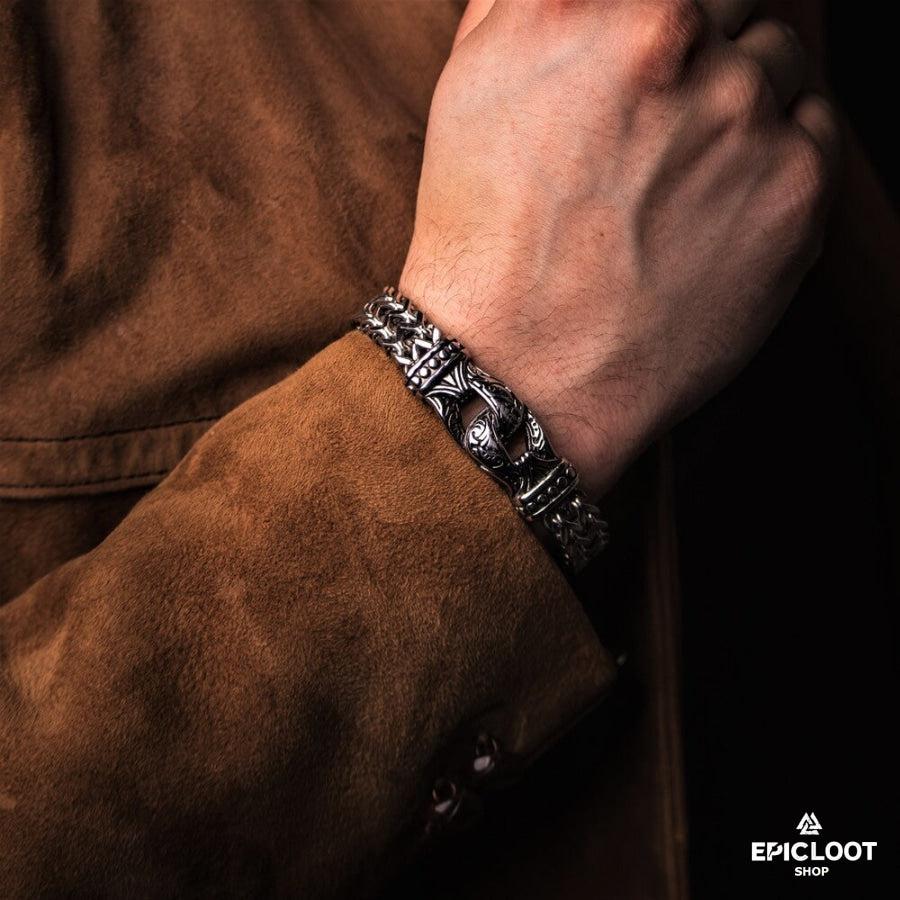 Never give up man bracelet