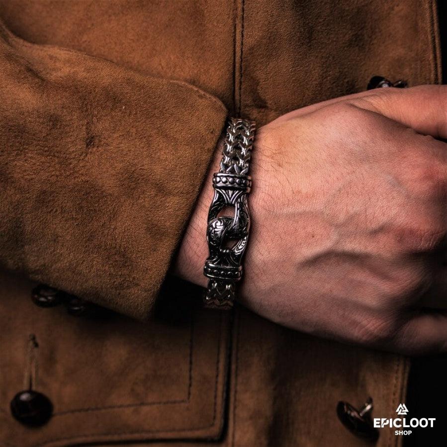 Never give up man bracelet