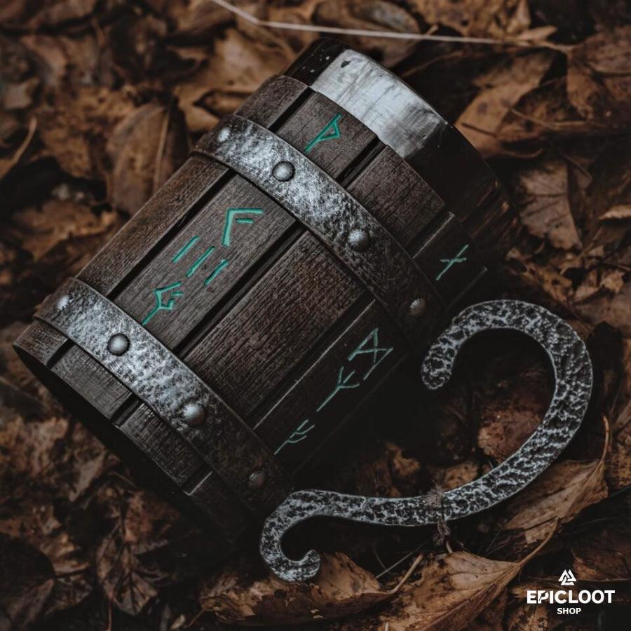 Nordic Rune Beer tankard