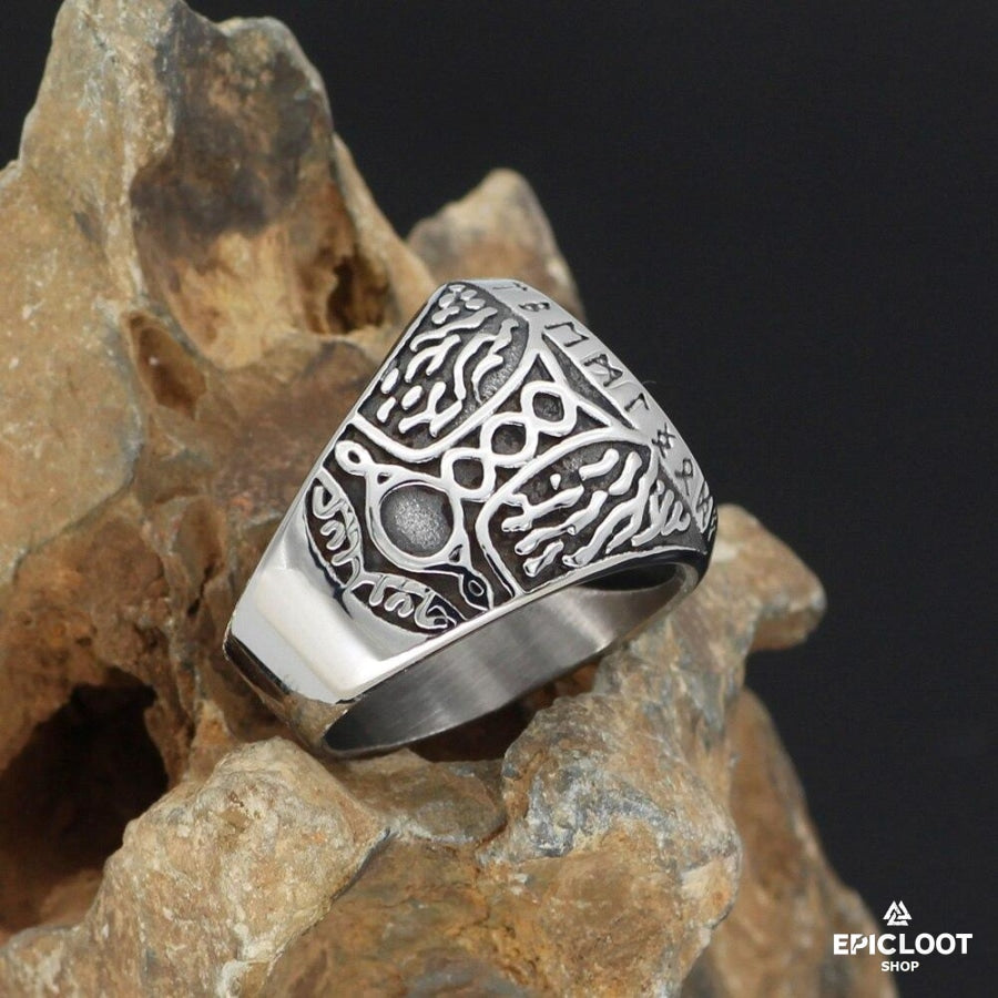 Nordic Runes Vegvisir Ring