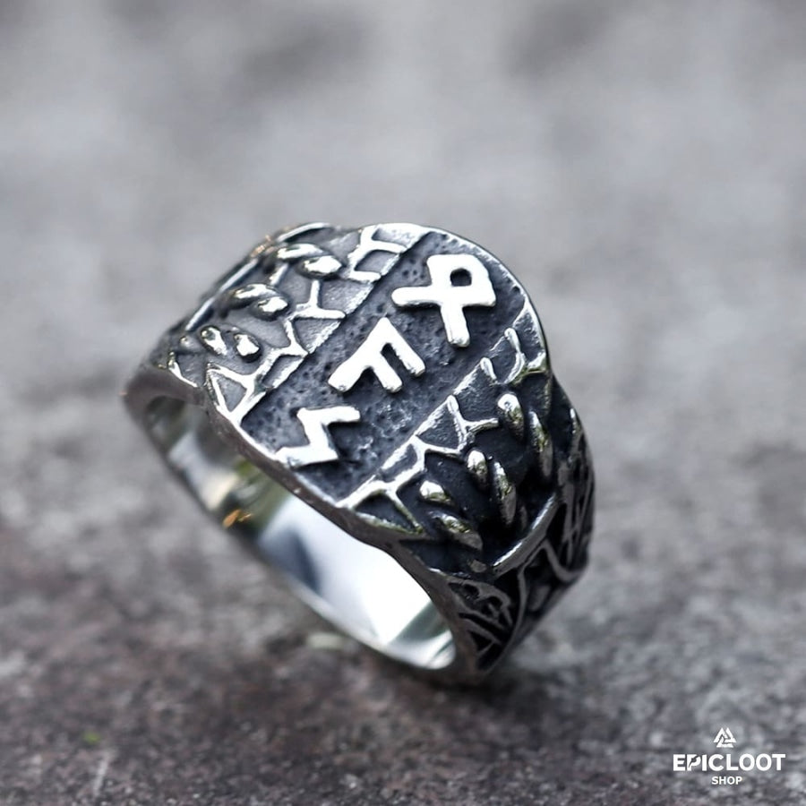 Nordic Runes Viking Ring