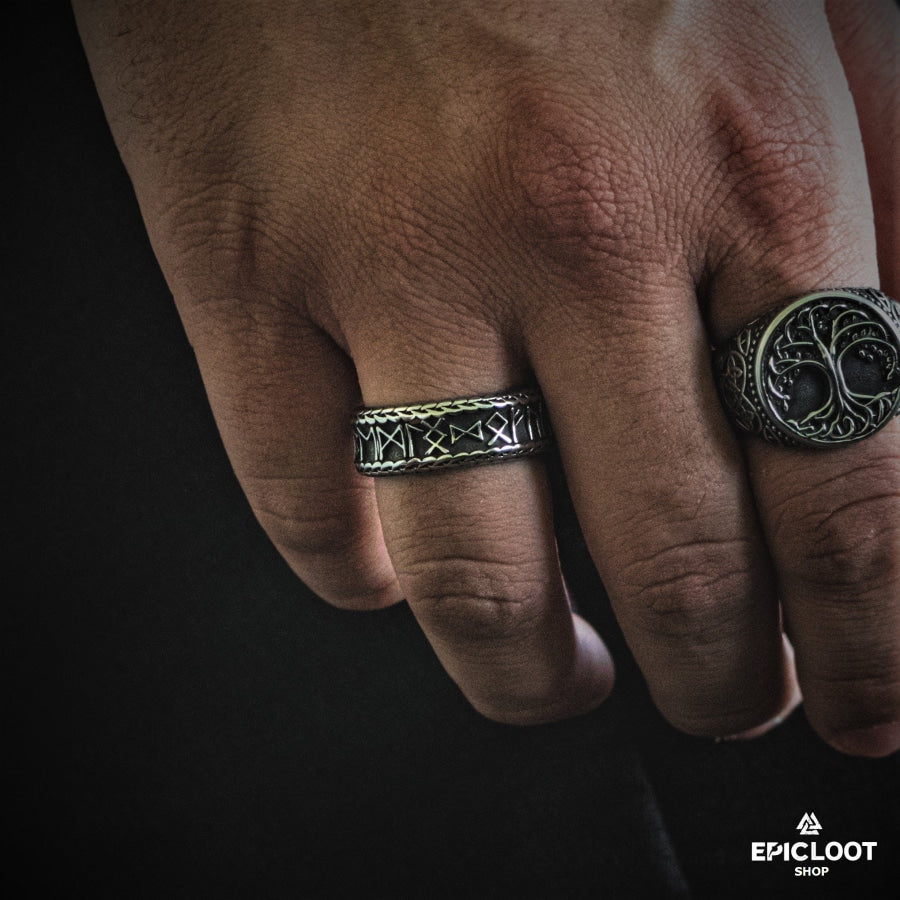 Nordic Viking Rune Ring
