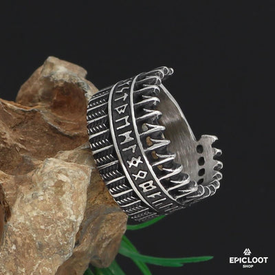 Nordic Viking Runic Ring