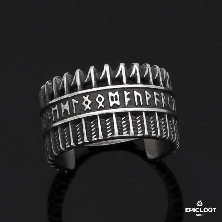 Nordic Viking Runic Ring