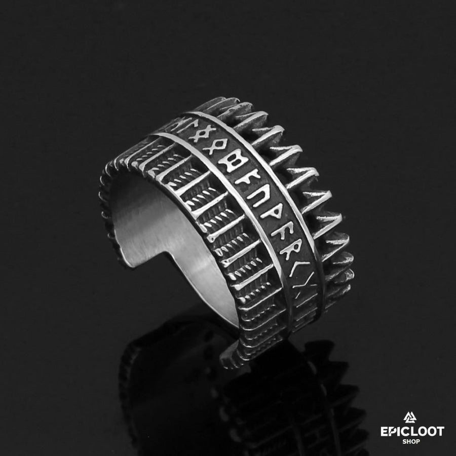 Nordic Viking Runic Ring