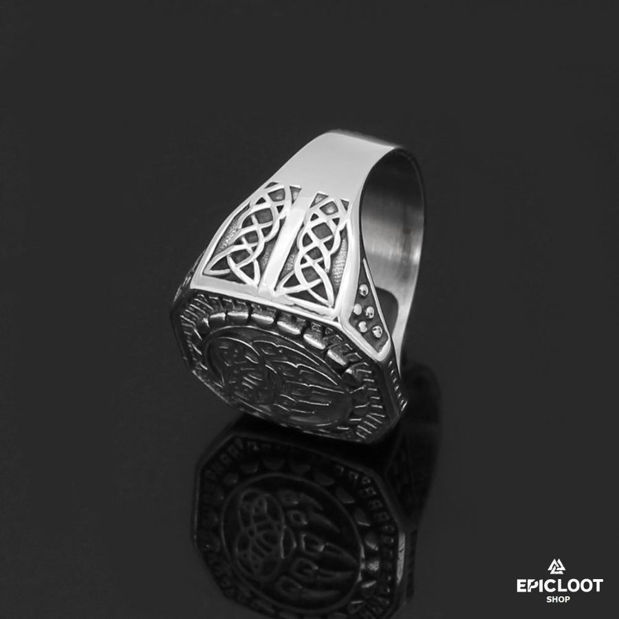 Nordic Viking Wolf Paw Ring
