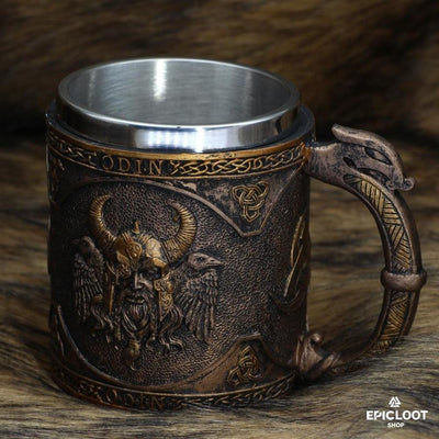 Odin With Ravens Tankard