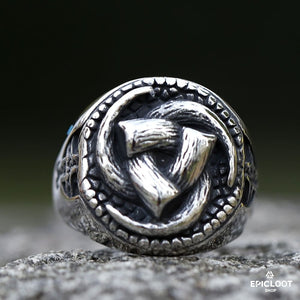 Anello Vichingo a Tre Corna