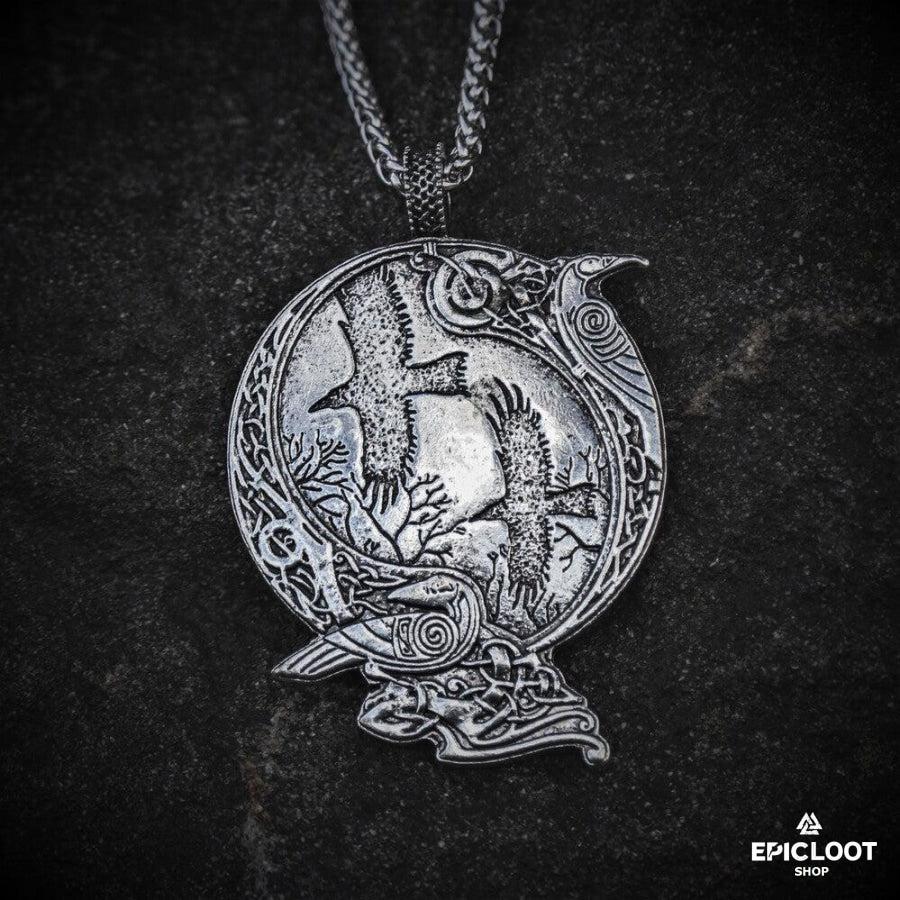 Odin's Ravens Pendant Neckalce