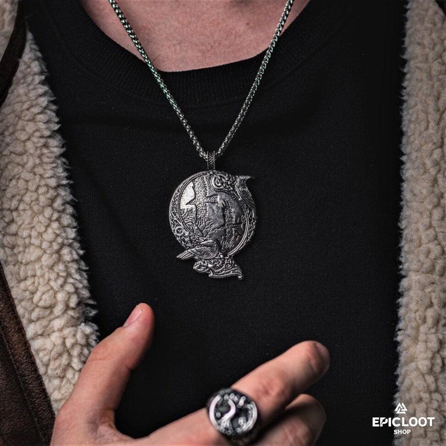 Odin's Ravens Pendant Neckalce