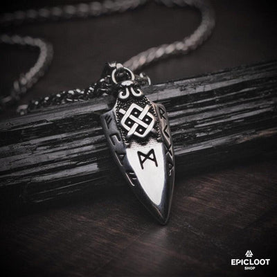 Gungnir Spear Runic Arrowhead Necklace