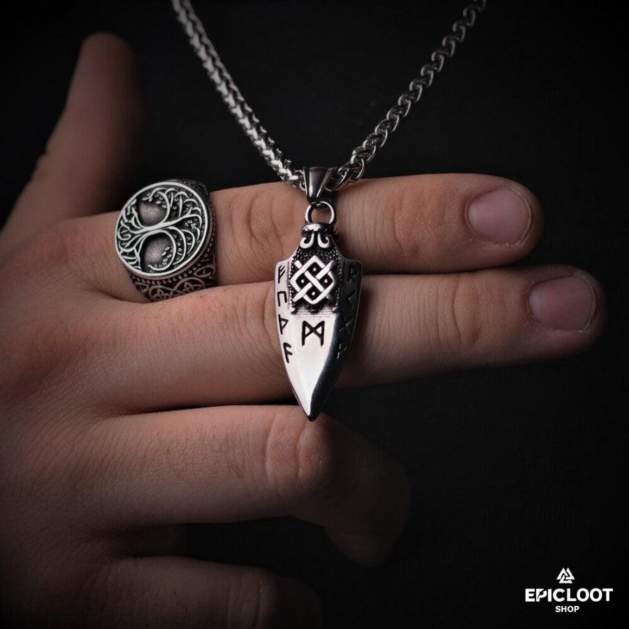 Runic Arrow Head Necklace