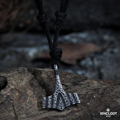 Runic Mjolnir Pendant Necklace