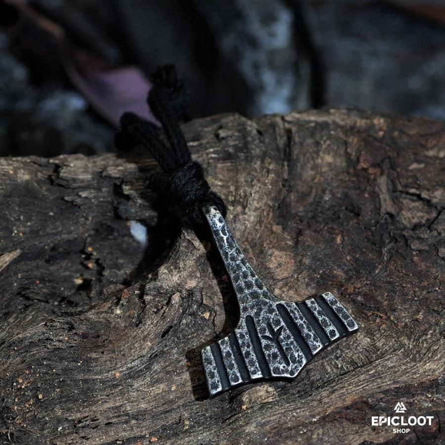 Runic Mjolnir Pendant Necklace