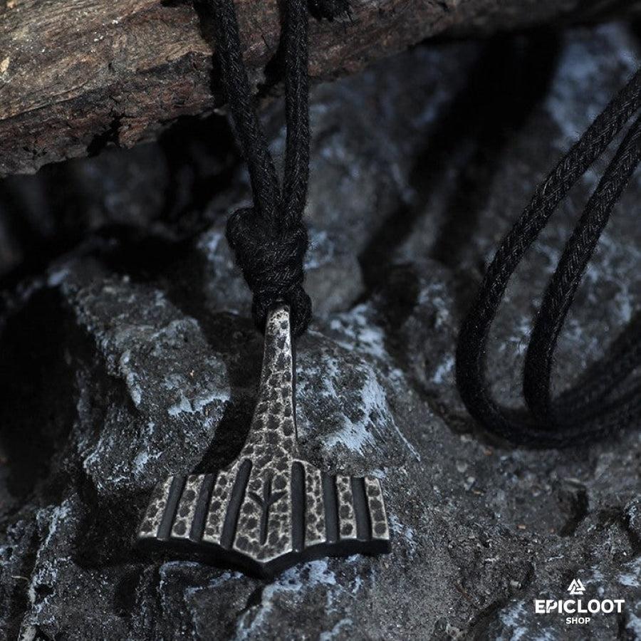 Runic Mjolnir Pendant Necklace