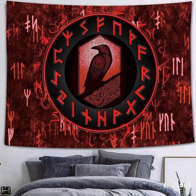 Runic Odin Raven Wall Hanging