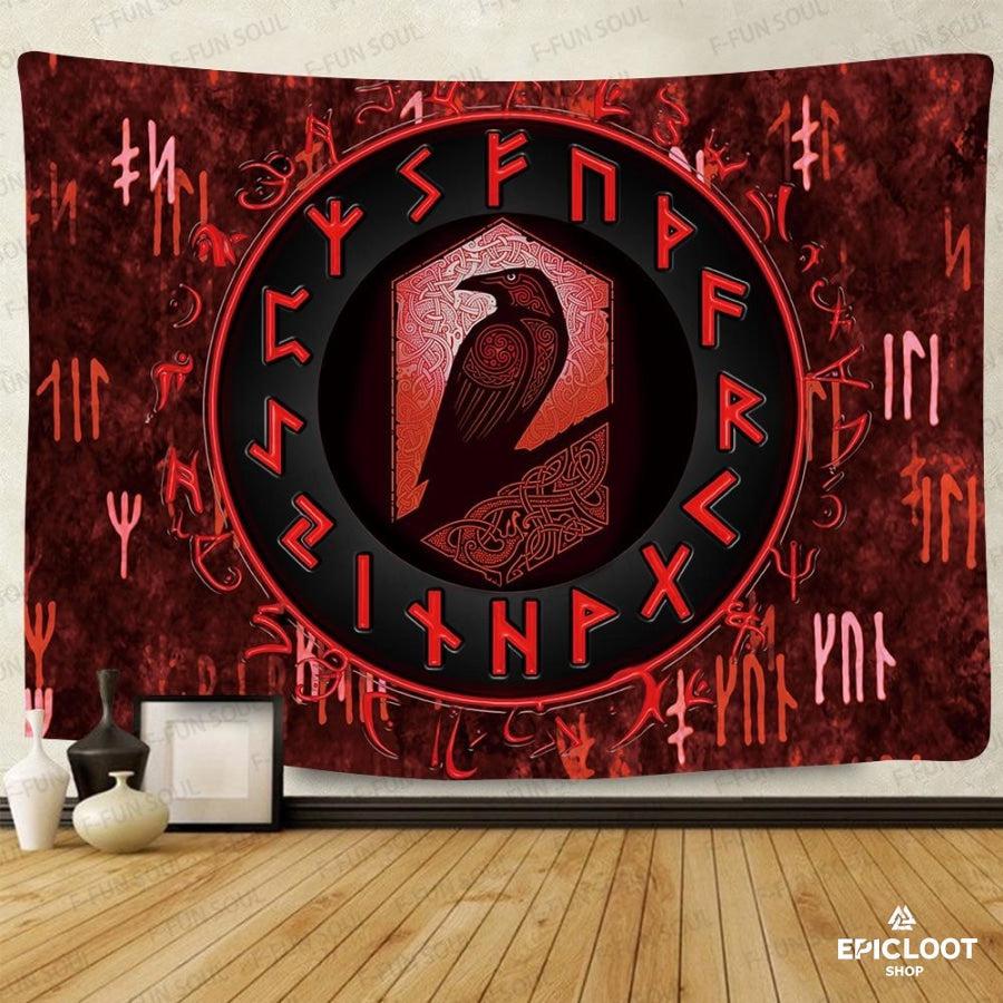 Runic Odin Raven Wall Hanging