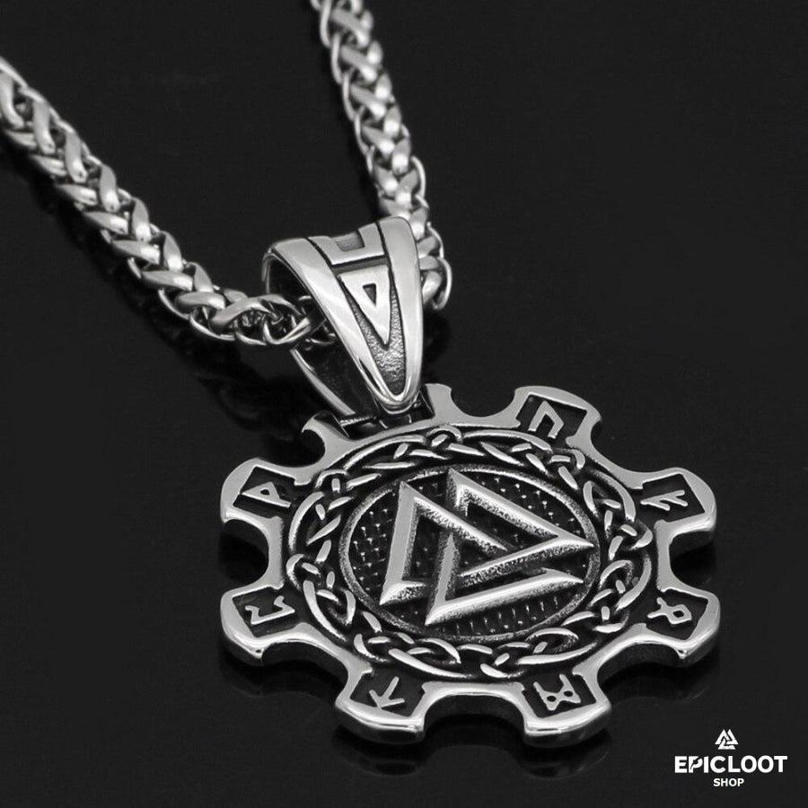 Runic Valknut Necklace