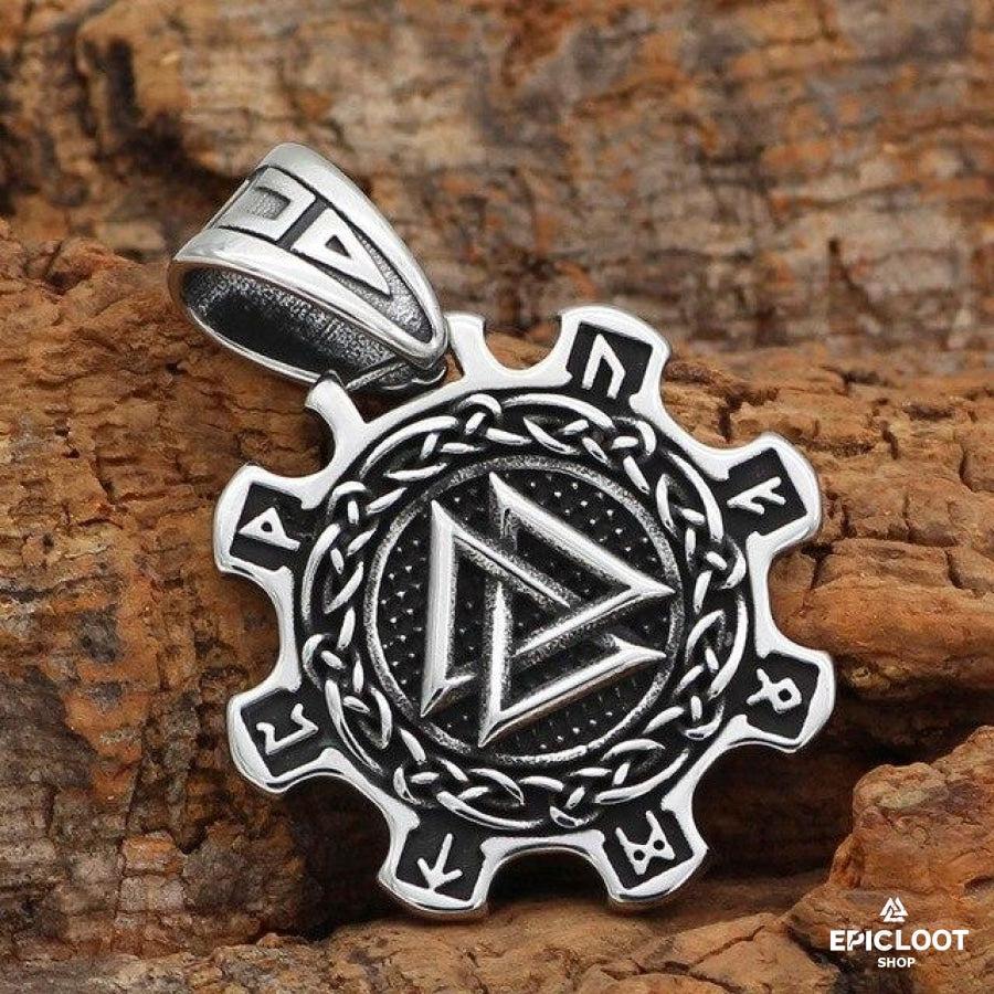 Runic Valknut Necklace