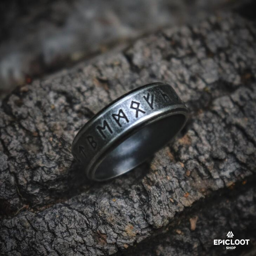 Runic Valknut Ring