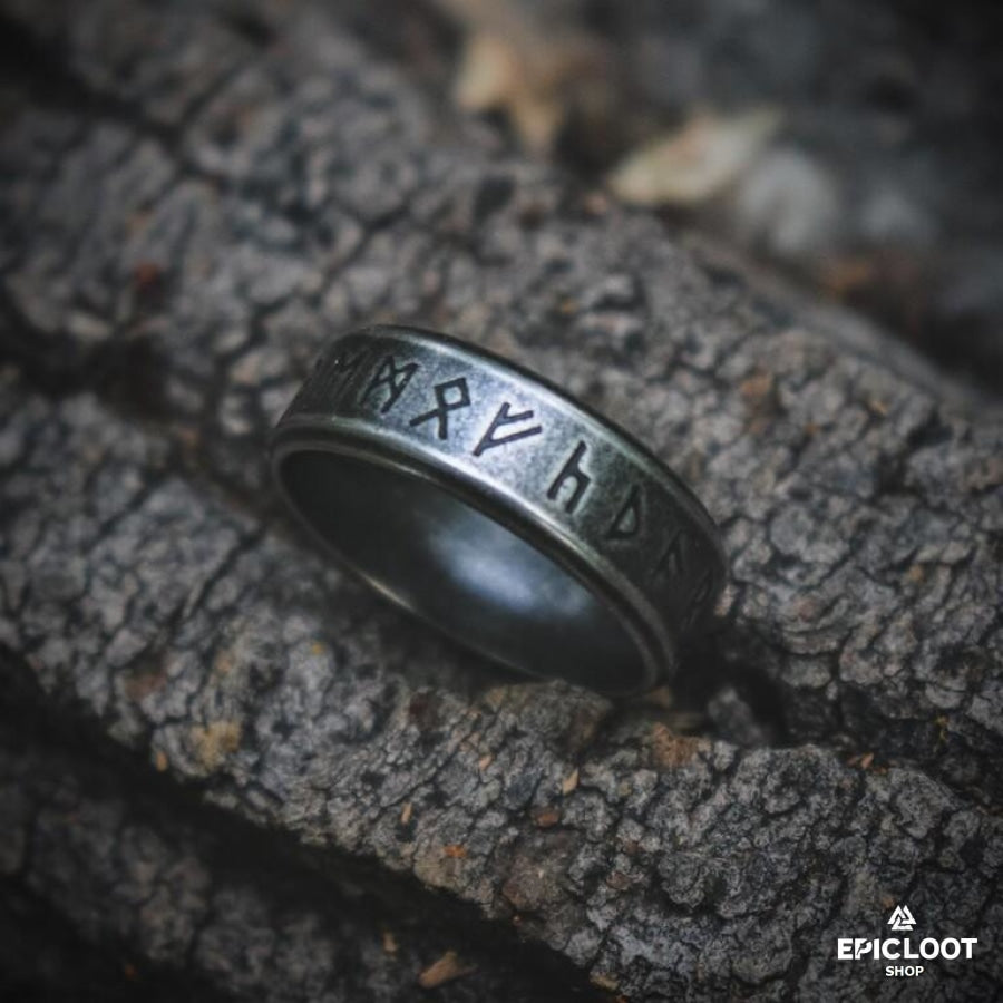 Runic Valknut Ring
