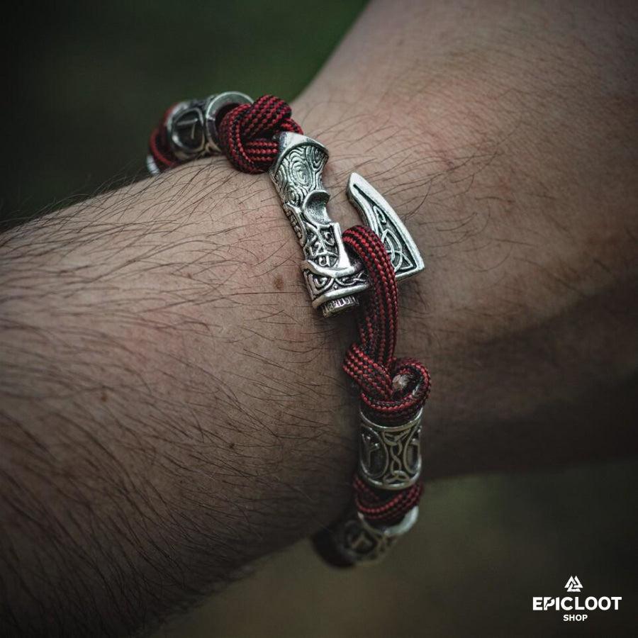 Runic Viking Axe Bracelet