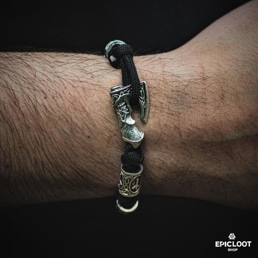 Runic Viking Axe Bracelet