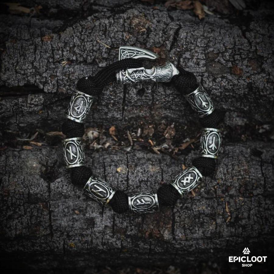 Runic Viking Axe Bracelet