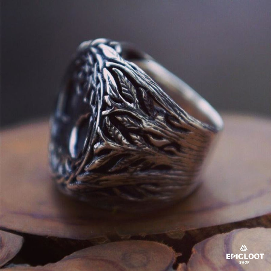 Silver Yggdrasil Ring