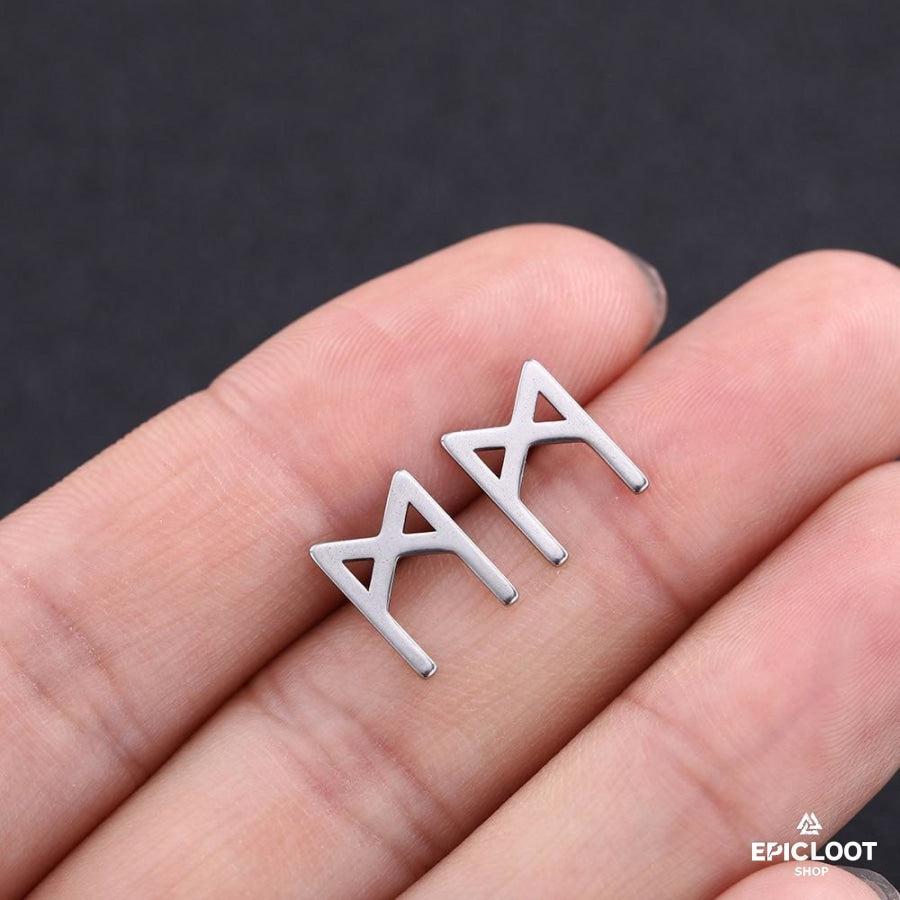 Stainless steel Nordic Rune Earring