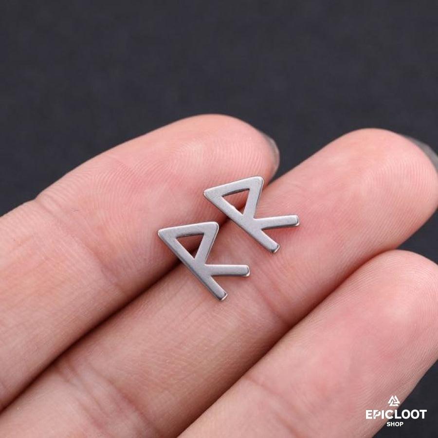 Stainless steel Nordic Rune Earring
